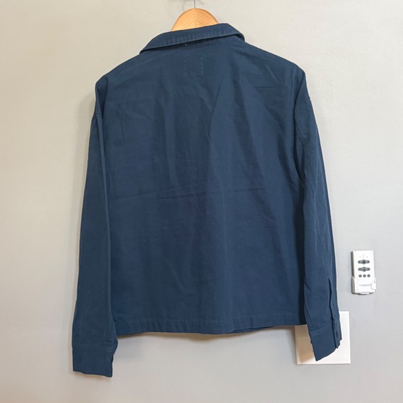 Roark Passport Jacket Mens Medium Deep Blue Organic Cotton Canvas WRJ004 NWT - Picture 2 of 13